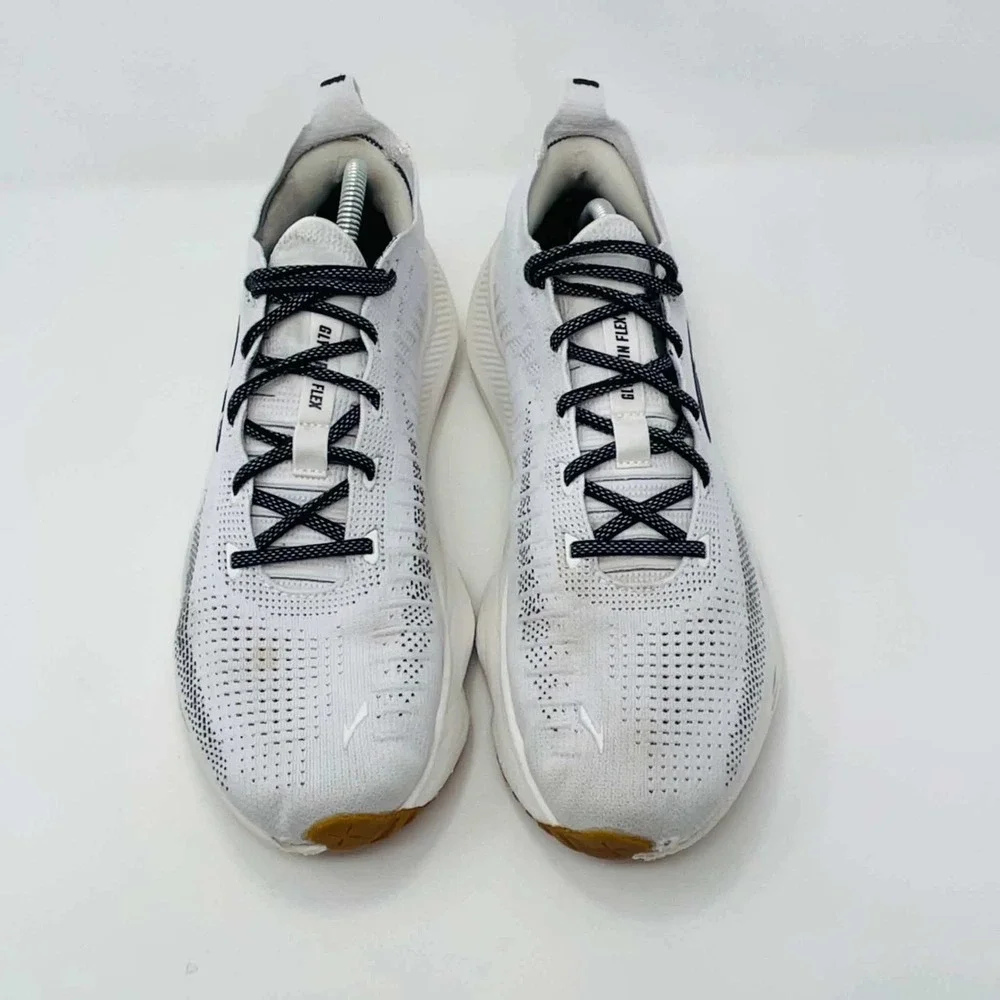 Brooks Glycerin StealthFit 20 Mens 11 Running Shoes White Black 1104781D187